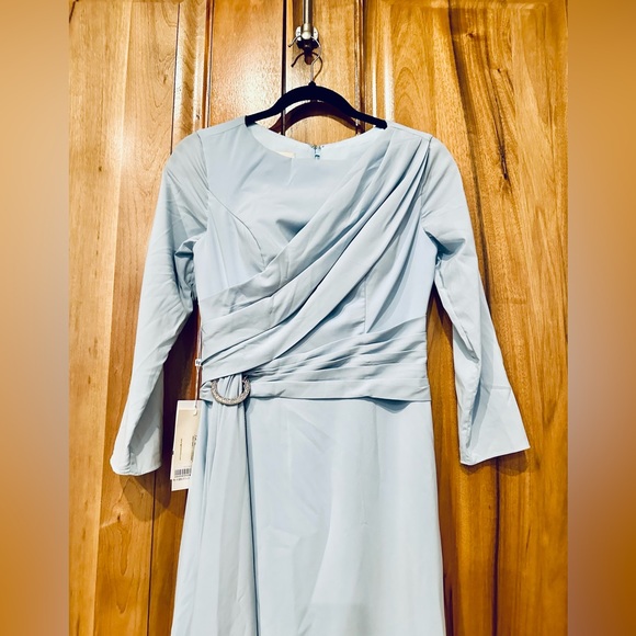 NWT - TS Couture - Ice-Blue Full-Length Formal Gown, 2 - Picture 3 of 15